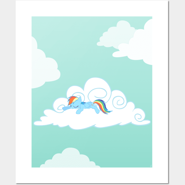 Sleeping Pegasus Wall Art by Stinkehund